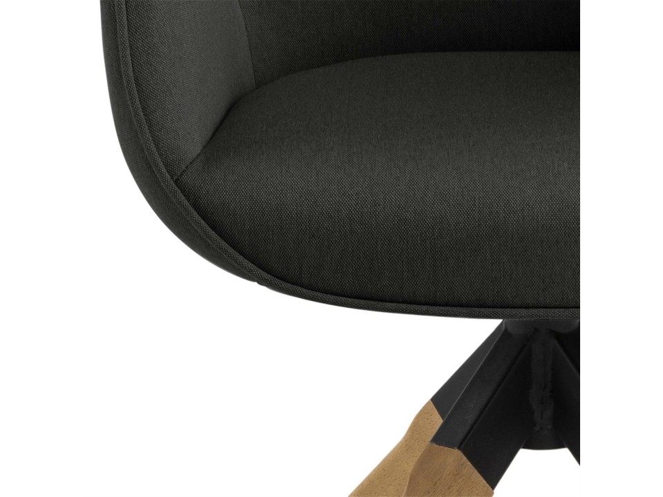Krzesło obrotowe Aura dark grey auto re turn - ACTONA
