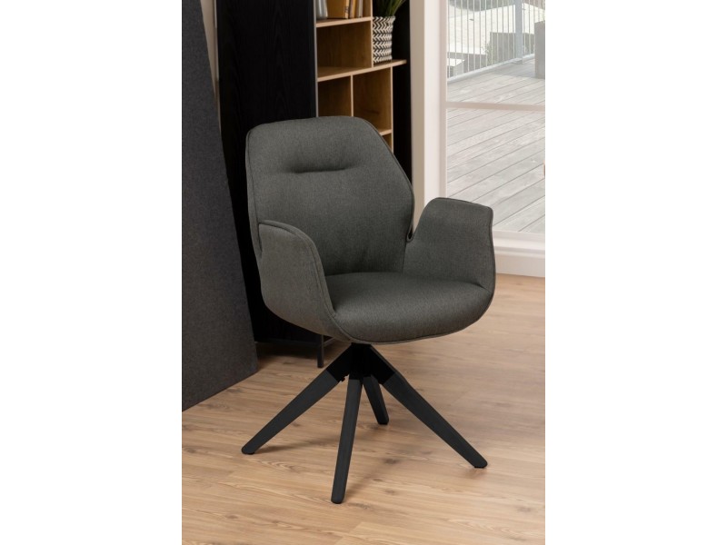 Krzesło obrotowe Aura dark grey /black auto return - ACTONA