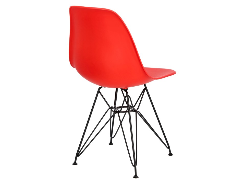 Krzesło P016 PP Black czerwone - d2design