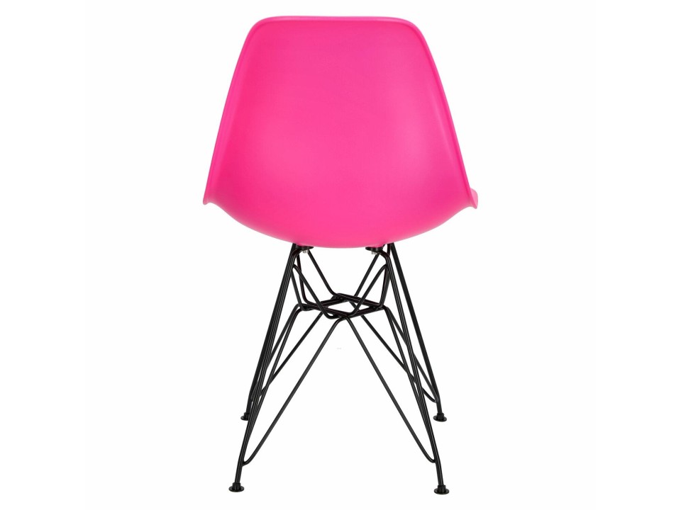 Krzesło P016 PP Black dark pink - d2design