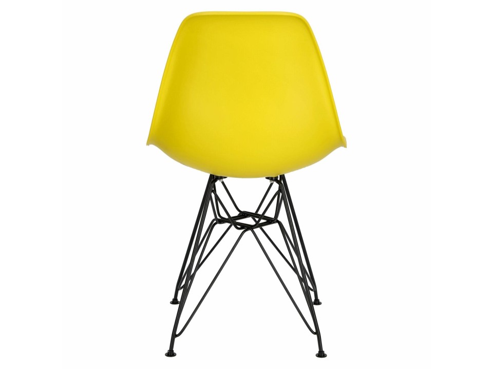 Krzesło P016 PP Black żółty - d2design