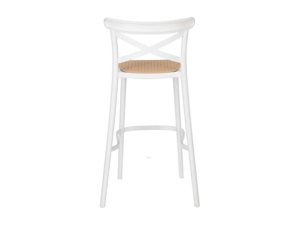 Krzesło barowe Moreno białe - Intesi