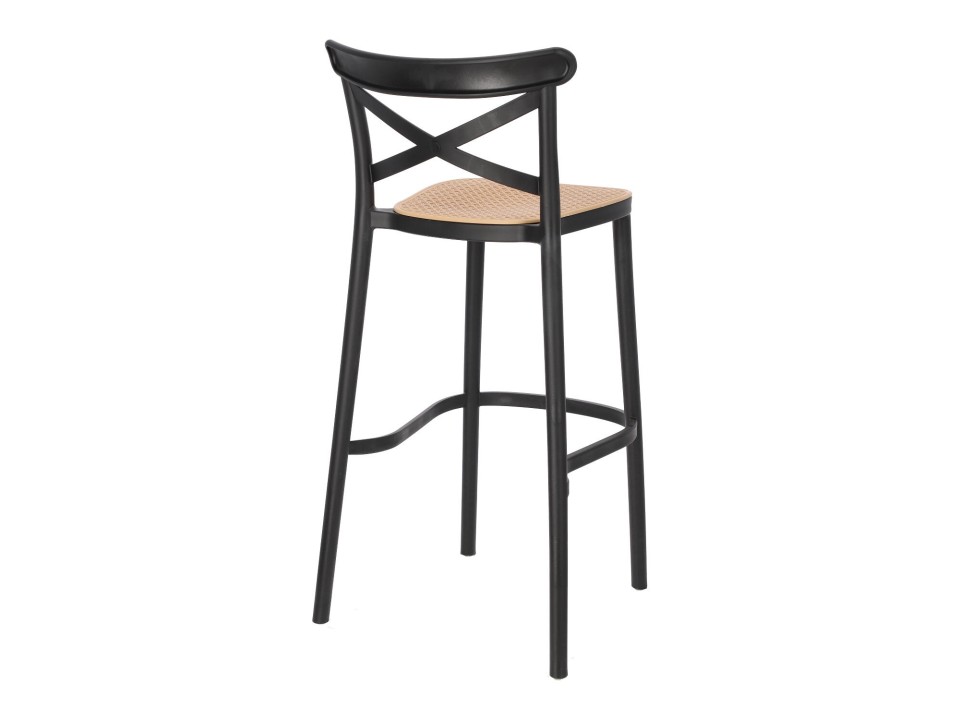 Krzesło barowe Moreno czarne - Intesi