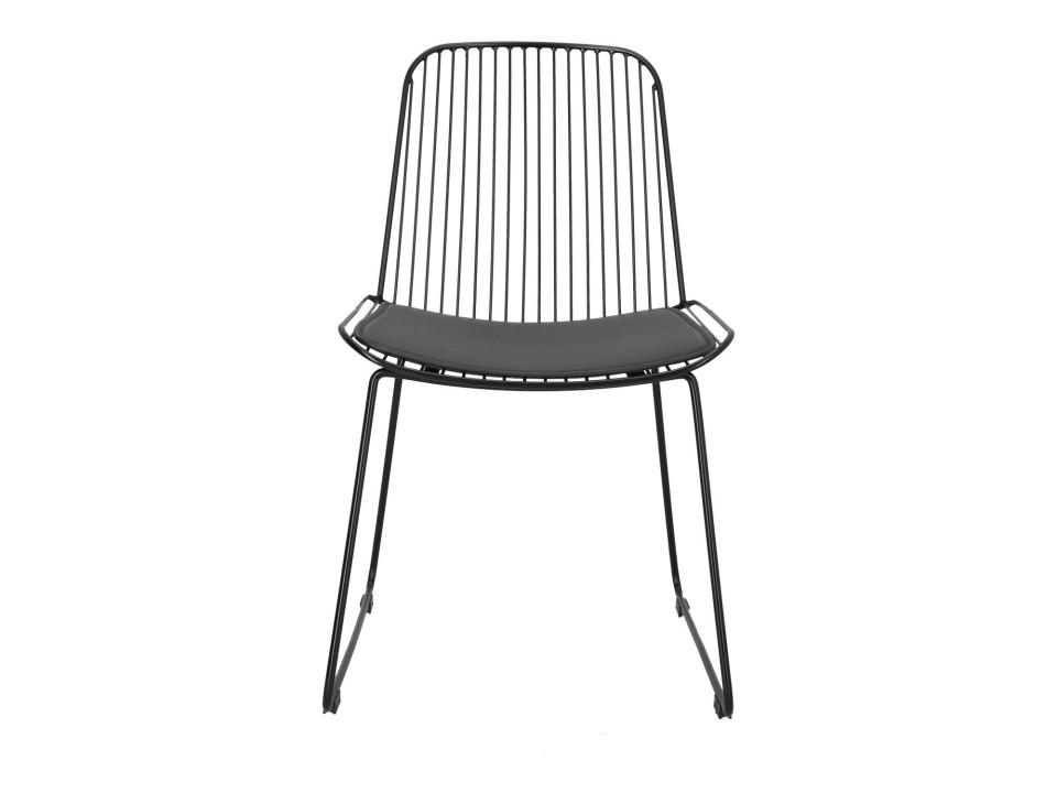 Krzesło Dill z poduszką Black - Intesi