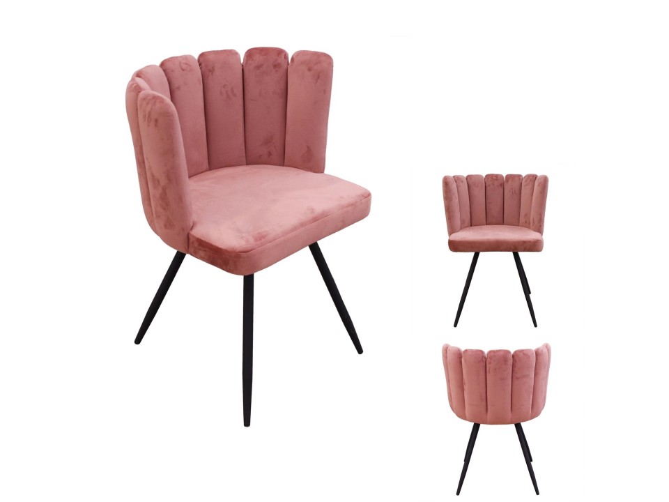 Krzesło Paum VIC różowe - Intesi