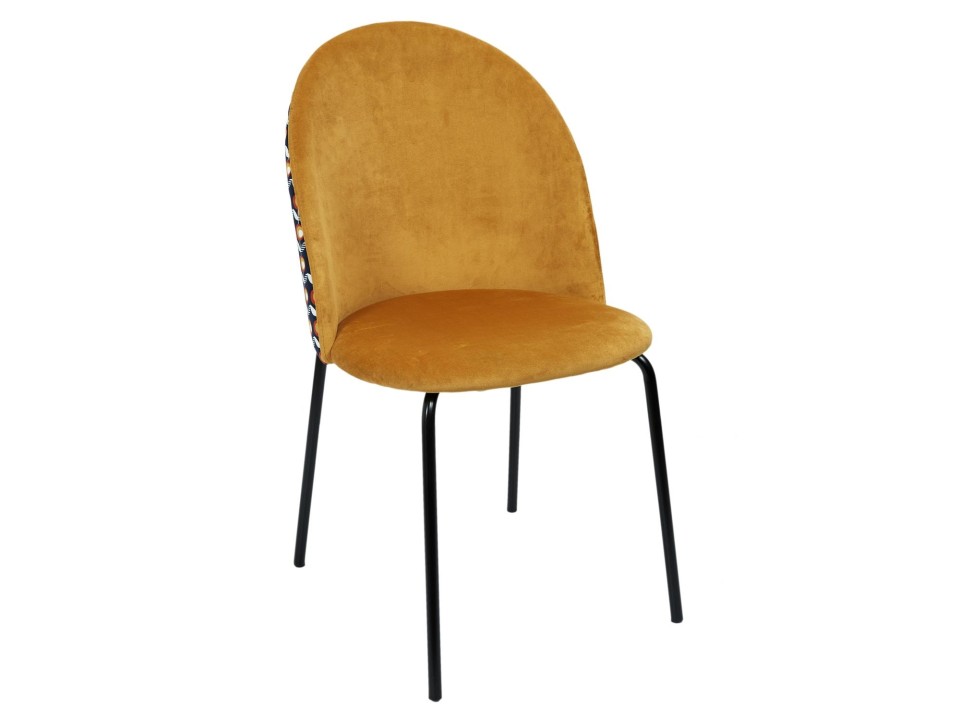 Krzesło Irbil musztardowe - Intesi