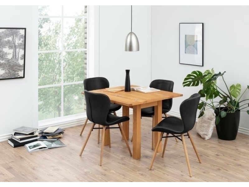 Krzesło Batilda Retro czarne/naturalne - ACTONA