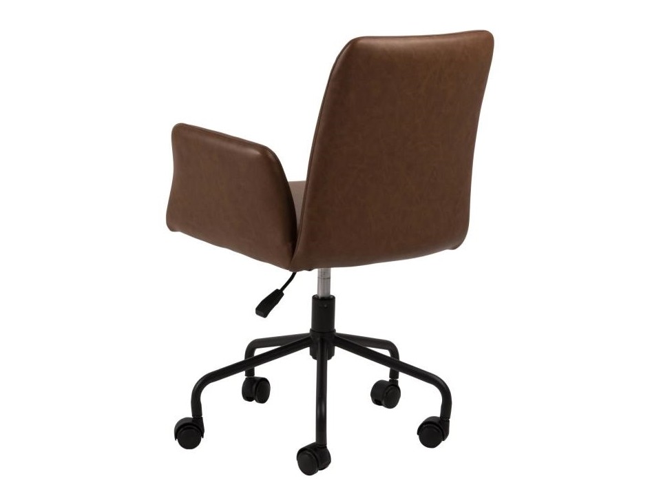 Fotel biurowy Naya PU brązowy - ACTONA