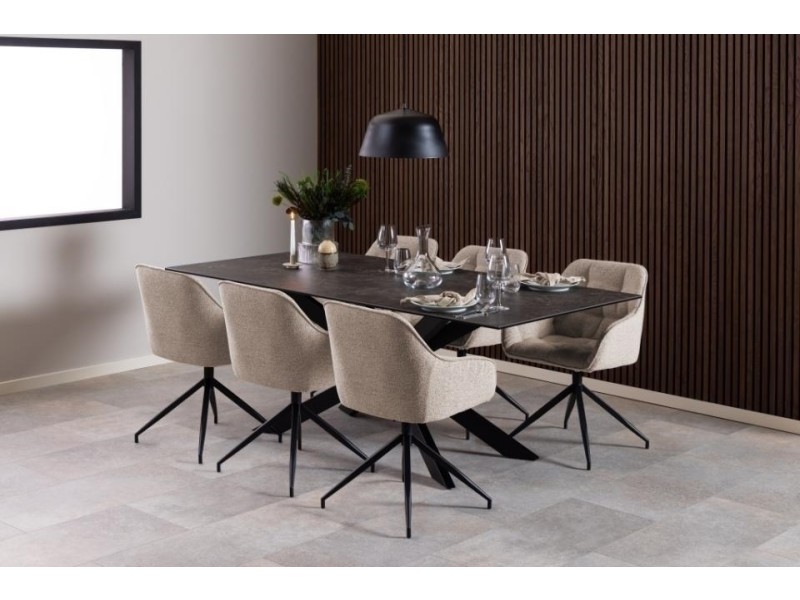 Krzesło Brooke obrotowe beżowe Monza - ACTONA