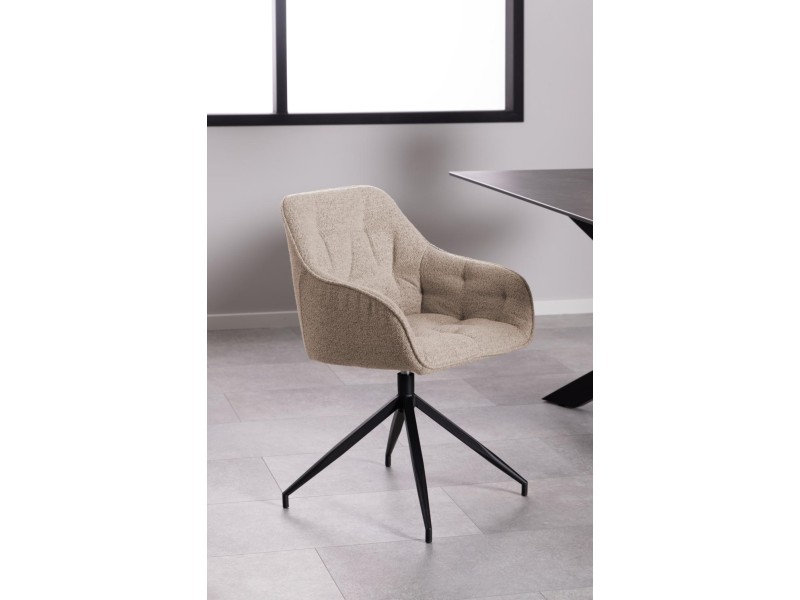 Krzesło Brooke obrotowe beżowe Monza - ACTONA