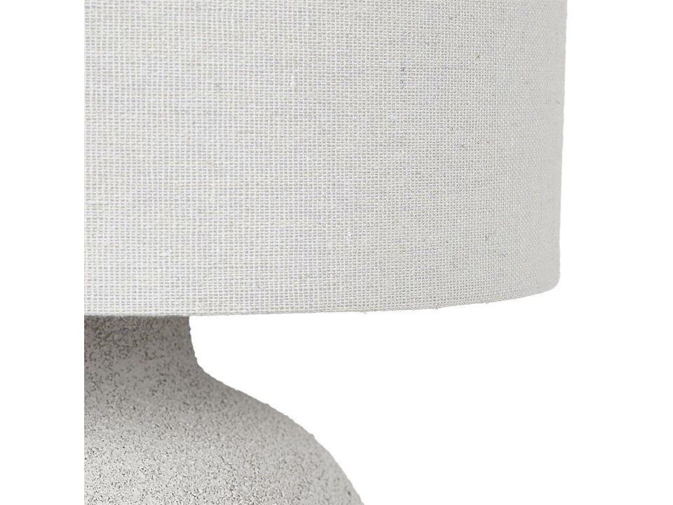 Lampa stołowa Amani ceramiczna szara jasna - Intesi