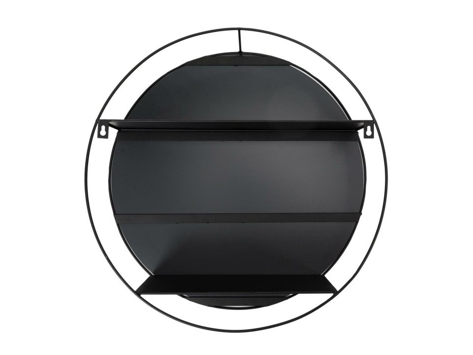 Lustro okrągłe Cirko 45cm czarne - Intesi