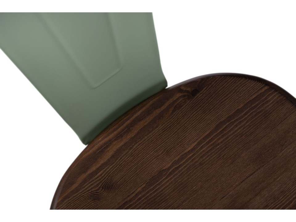 Krzesło Paris Wood zielone sosna orzech - d2design