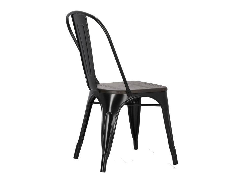 Krzesło Paris Wood czarne sosna szczot. - d2design