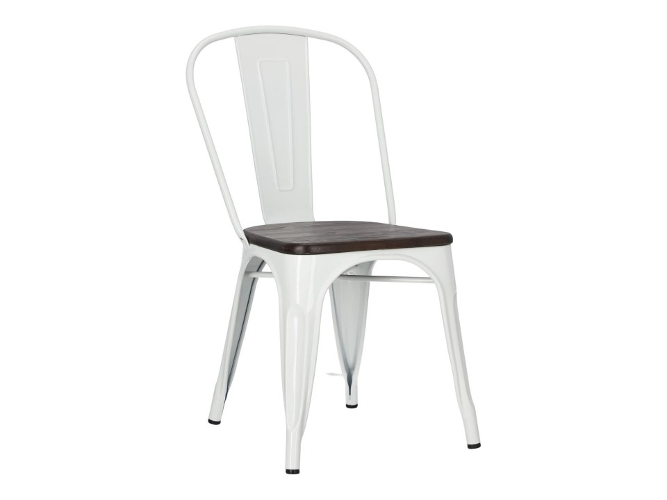 Krzesło Paris Wood białe sosna szczot. - d2design