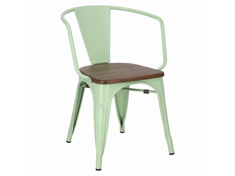 Krzesło Paris Arms Wood zielone sosna or zech - d2design