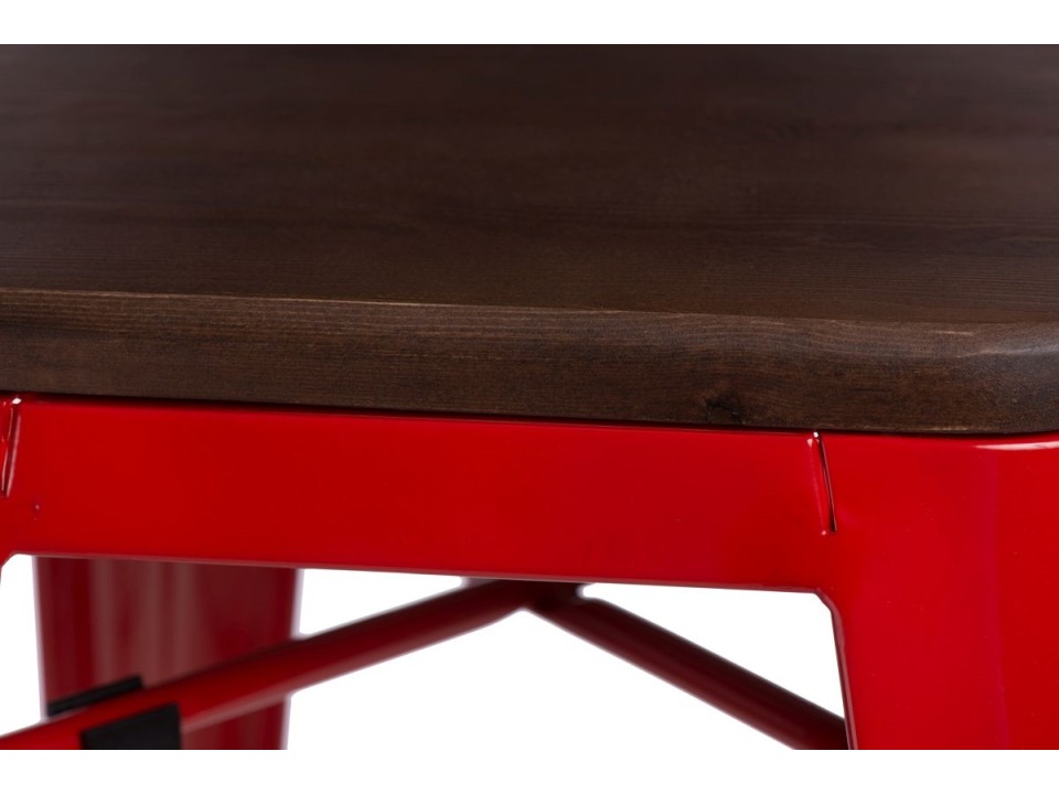 Hoker Paris Wood 75cm czerwony sosna orzech - d2design