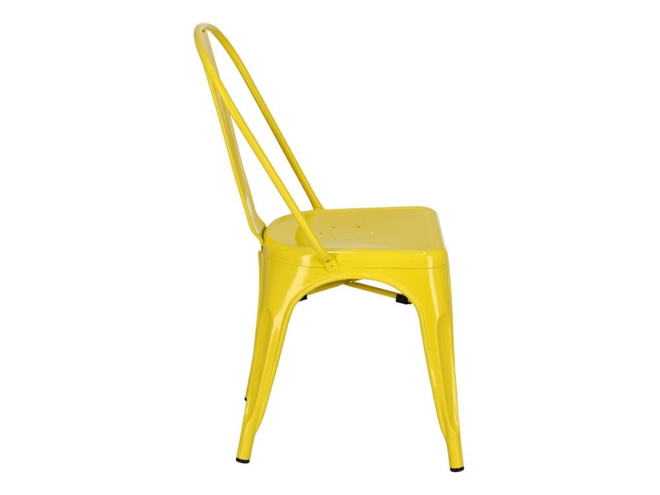 Krzesło Paris żółte inspirowane Tolix - d2design