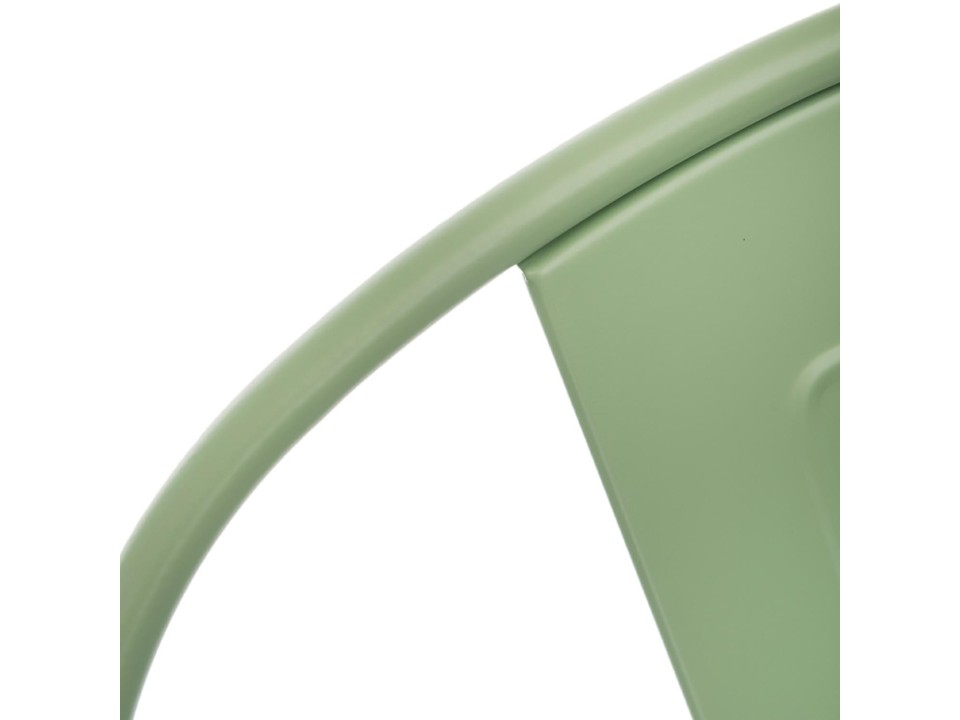 Hoker Paris Back 66cm zielony inspirowany Tolix - d2design