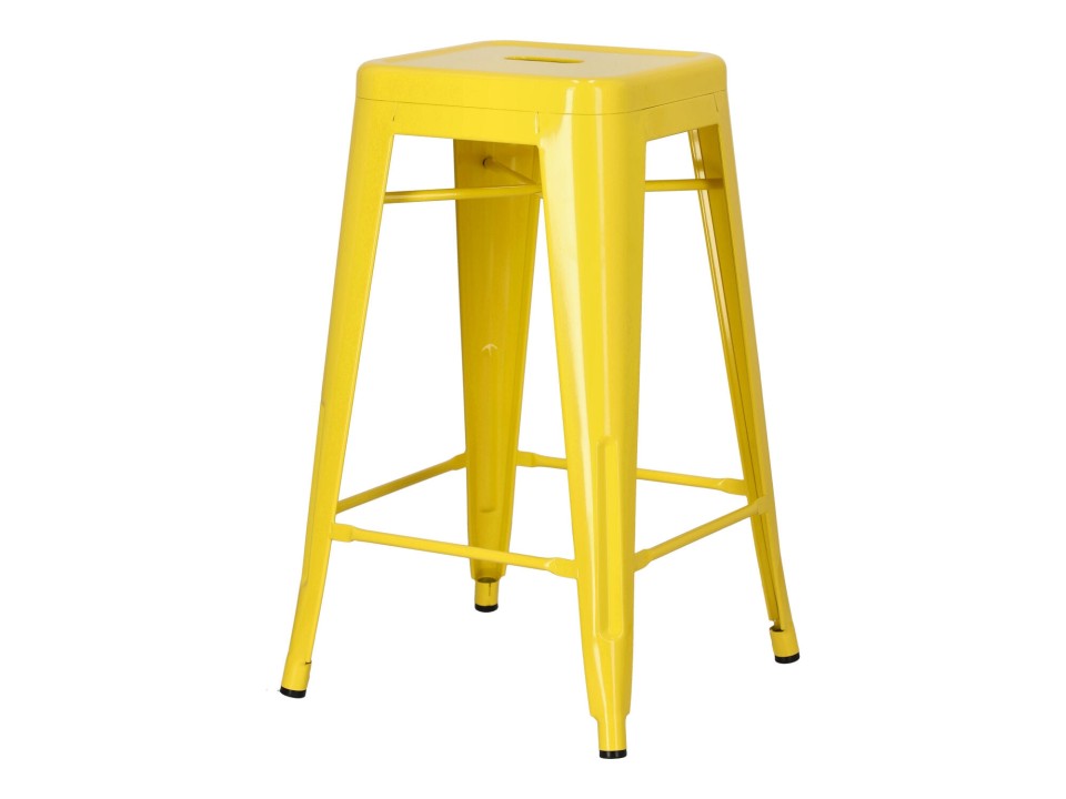 Hoker Paris 66cm żółty inspirowany Tolix - d2design