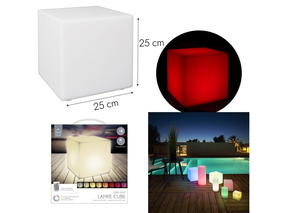 Lampa podłogowa Colorfull Cube 25cm - Intesi
