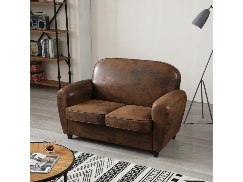 Sofa Klubowa Vintage brown - Intesi