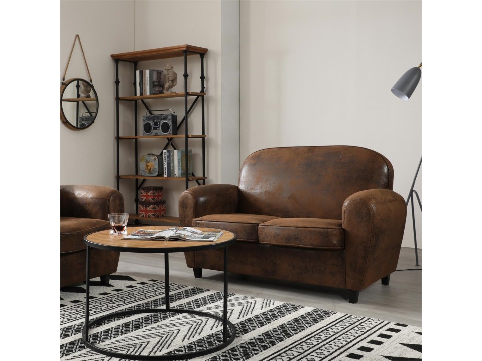 Sofa Klubowa Vintage brown - Intesi