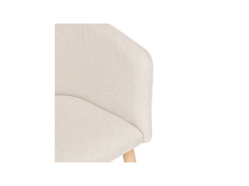 Krzesło Marlo beżowe/ naturalne nogi - Nordivo