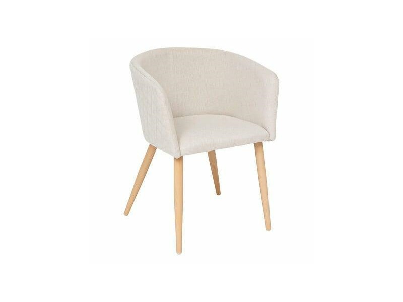 Krzesło Marlo beżowe/ naturalne nogi - Nordivo