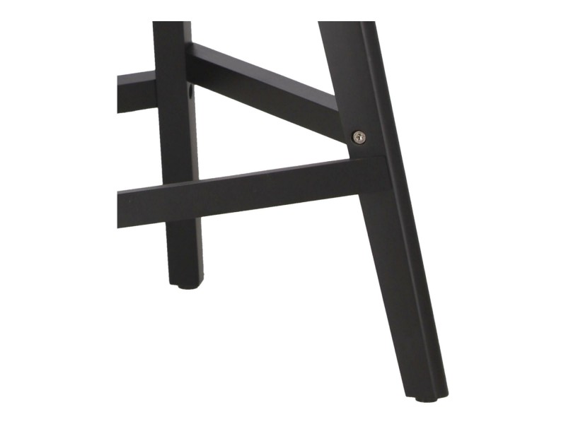 Stołek barowy Norden wood black low PP szary - Intesi