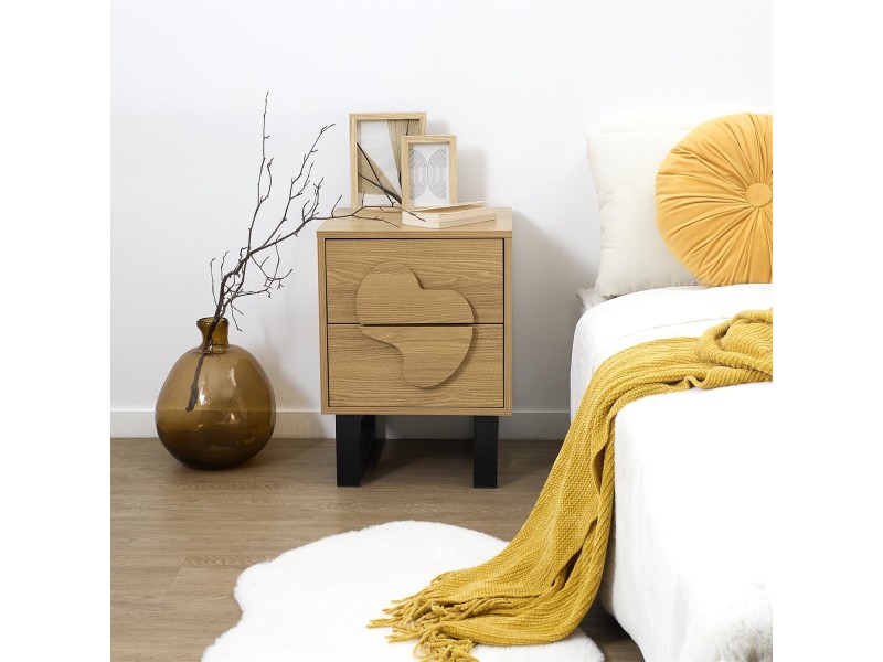 Szafka nocna Calypso dab/czarna - Intesi