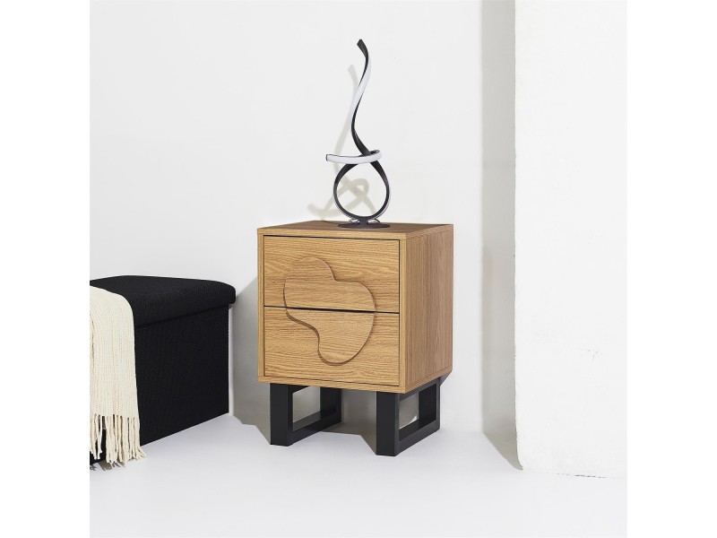 Szafka nocna Calypso dab/czarna - Intesi