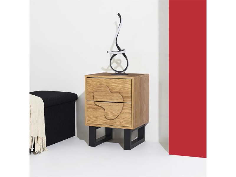 Szafka nocna Calypso dab/czarna - Intesi