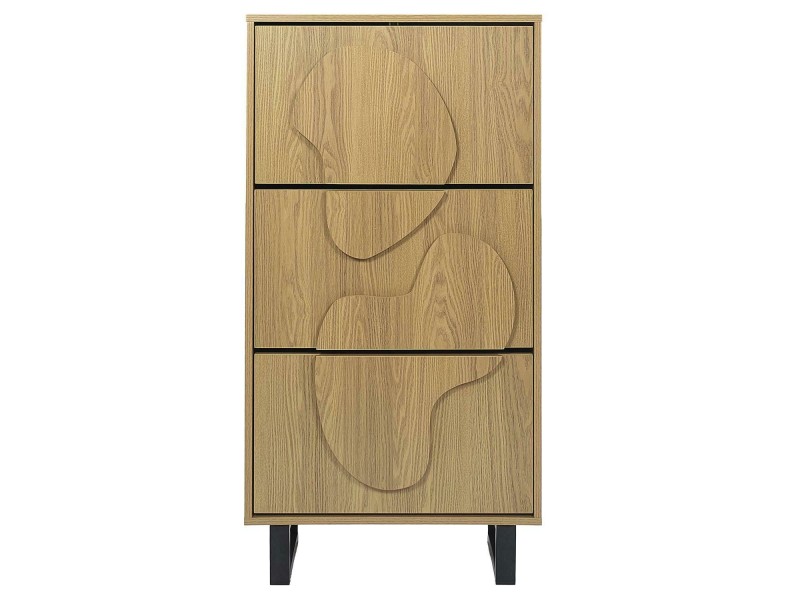 Szafka na buty Calypso dąb/czarna - Intesi