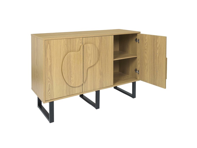 Komoda/ bufet Calypso dąb/czarna - Intesi
