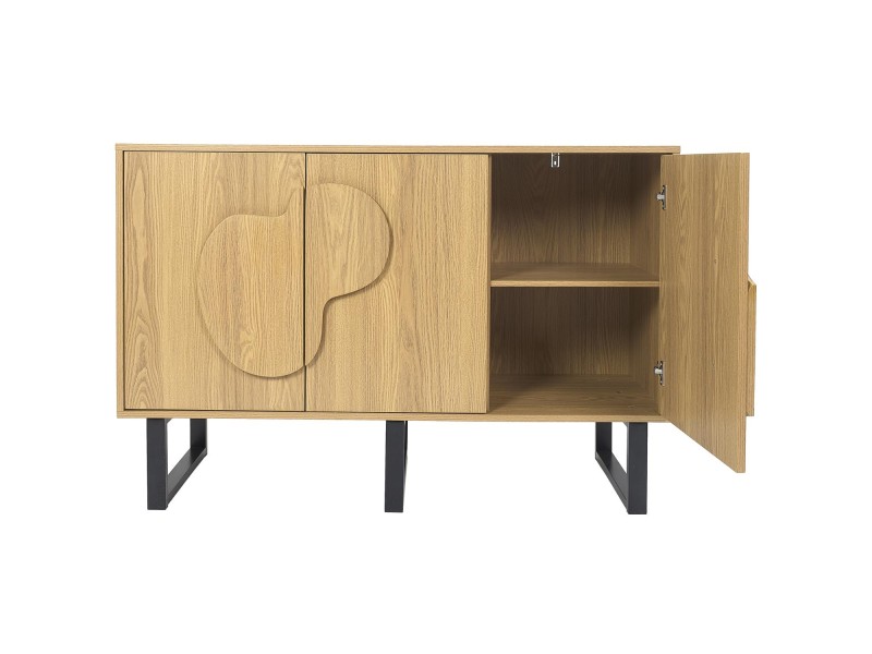 Komoda/ bufet Calypso dąb/czarna - Intesi