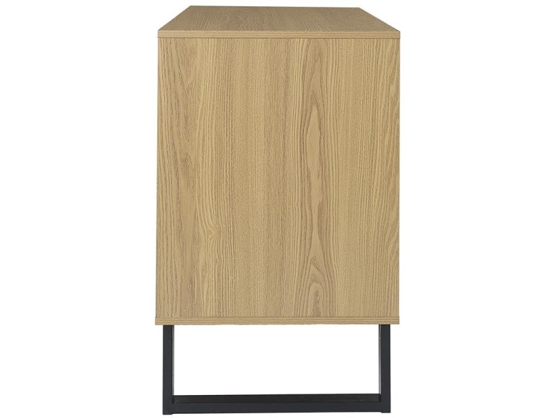 Komoda Calypso z 3 szufladami dąb/czarna - Intesi