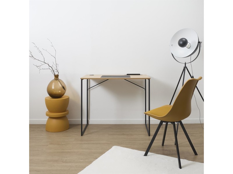 Biurko Link naturalne/czarne - Intesi