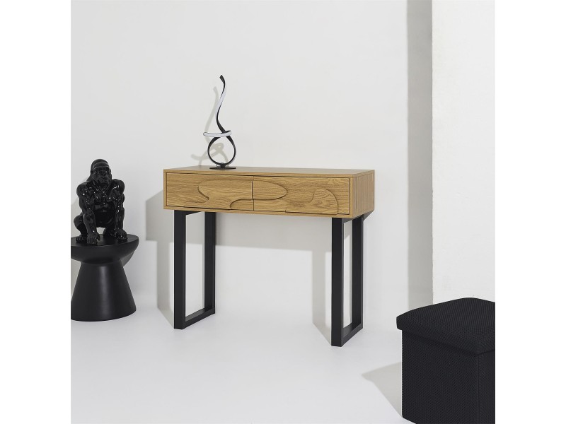 Konsola Calypso dąb/ czarna - Intesi