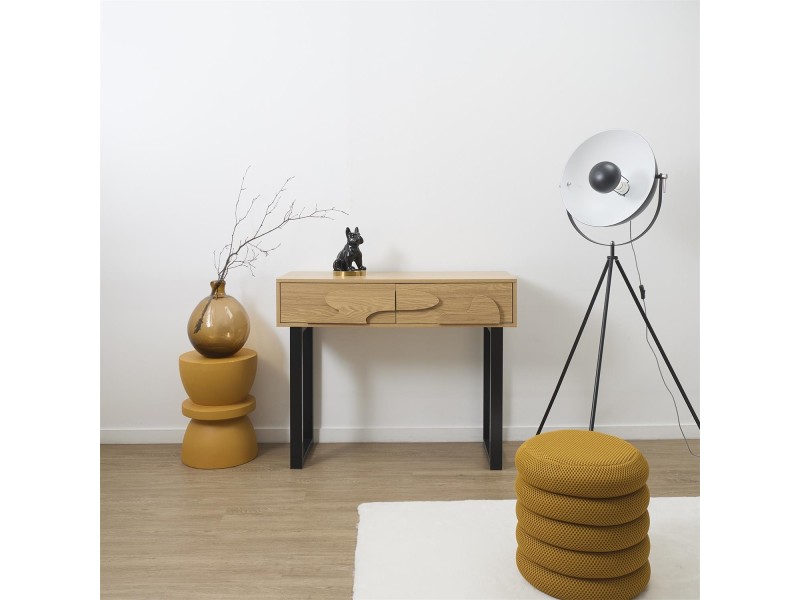 Konsola Calypso dąb/ czarna - Intesi