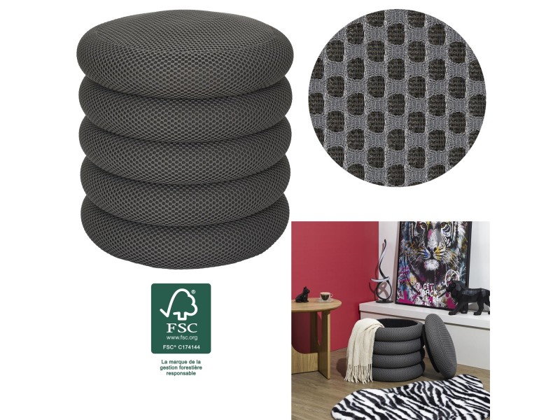 Pufa Atom szara - Intesi