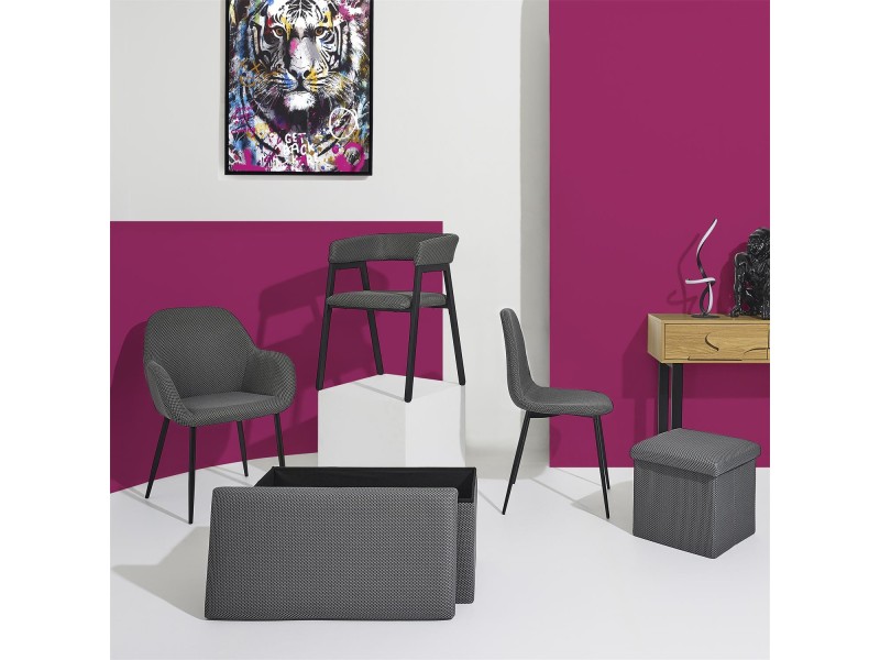 Pufa Velse Atom szara - Intesi