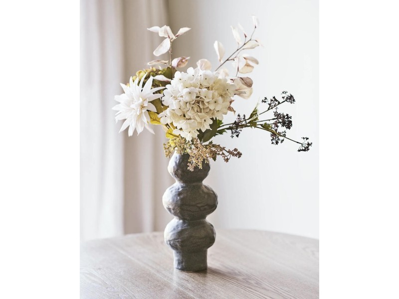 Wazon ceramiczny szaro-brązowy - House Nordic ApS