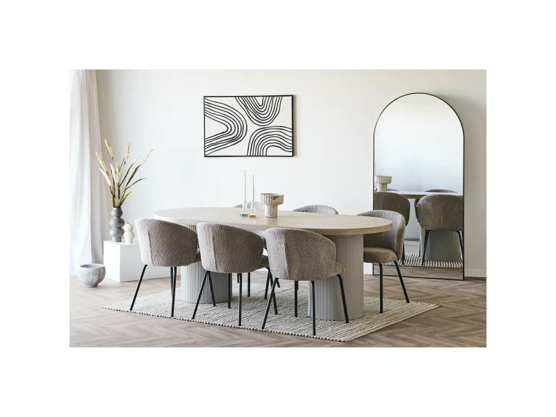 Wazon ceramiczny szaro-brązowy - House Nordic ApS