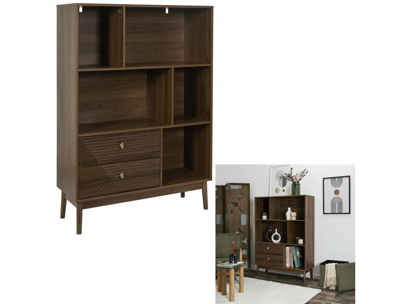 Regał Tiffany orzech - Intesi