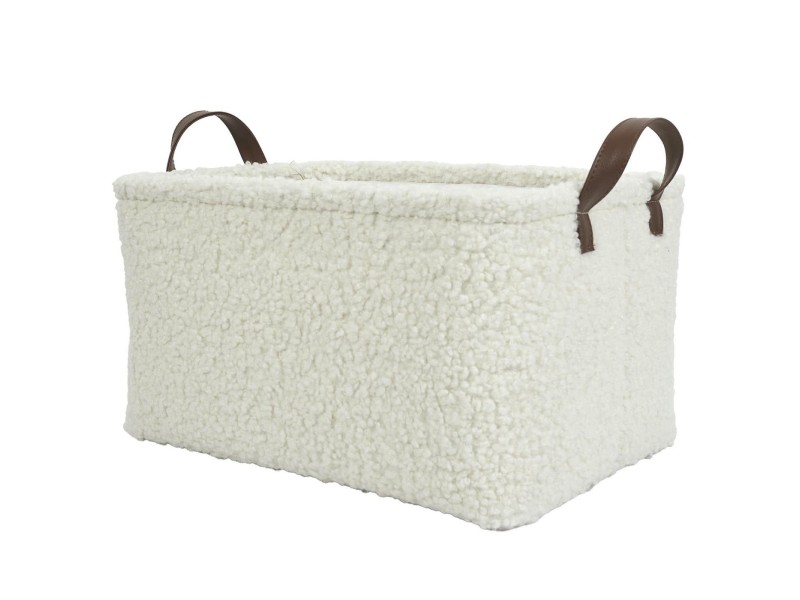 Zestaw 3 koszy Boucle kremowe - Intesi