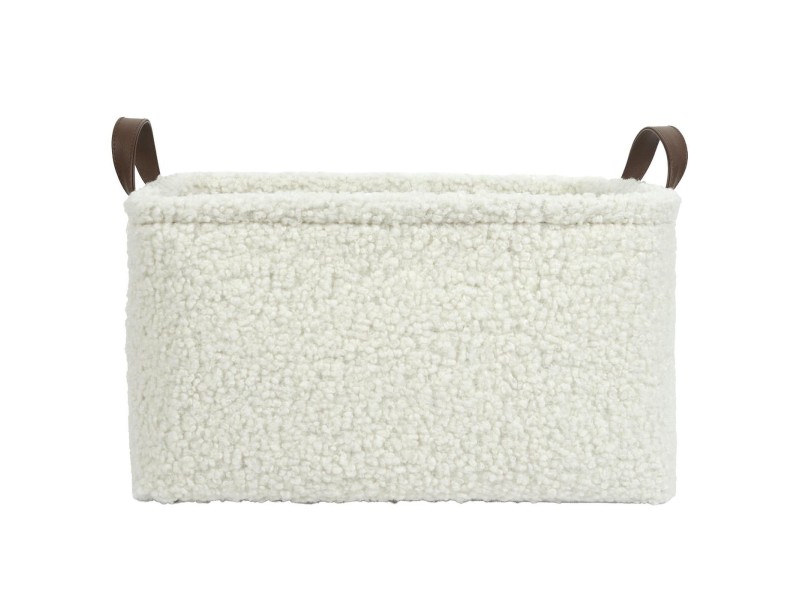 Zestaw 3 koszy Boucle kremowe - Intesi