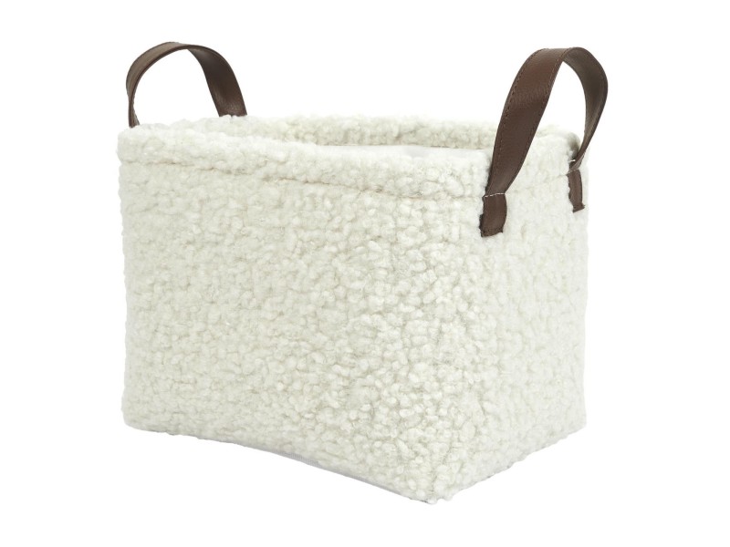 Zestaw 3 koszy Boucle kremowe - Intesi