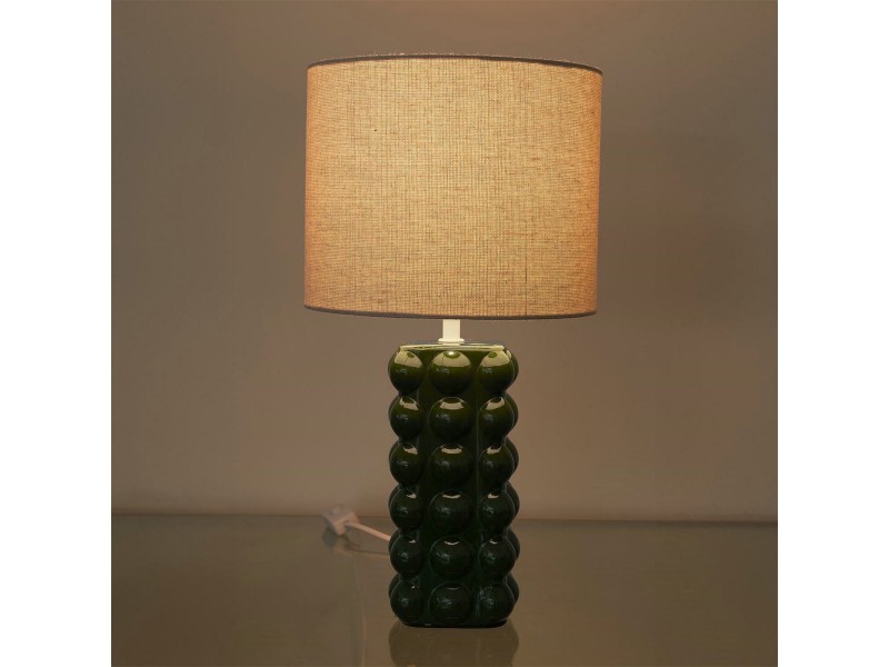 Lampka stołowa Ramil ceramiczna zielona - Intesi