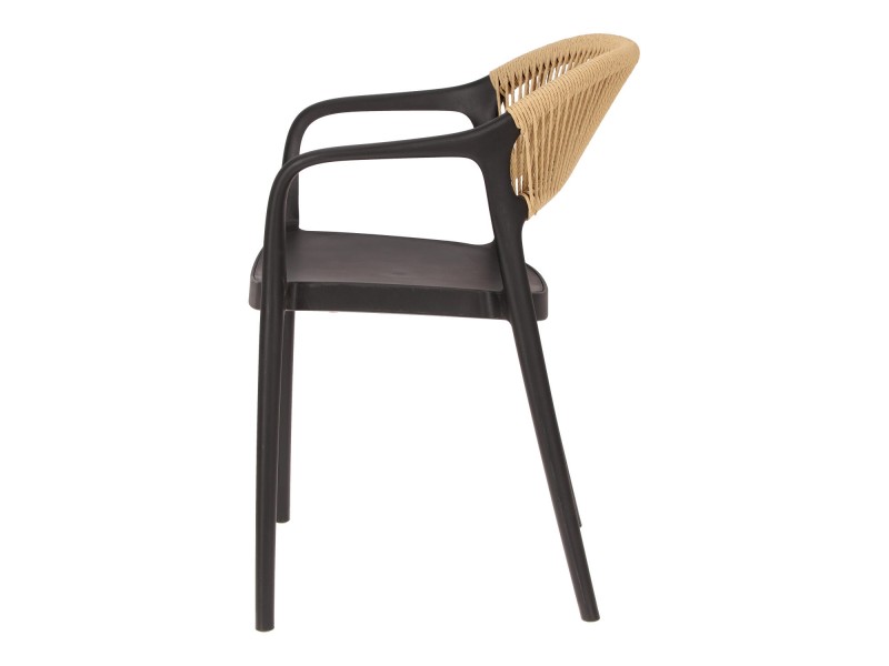 Krzesło Osma czarne - Intesi